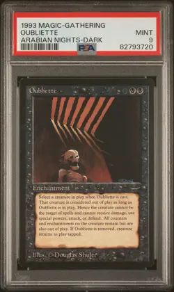 Oubliette (Dark) - Arabian Nights - MTG - Mint- PSA 9. POP 18. MTG in Store - Image 1