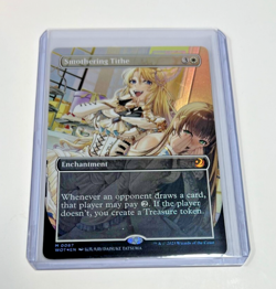 MTG English Wilds of Eldraine Enchanting Tales Smothering Tithe Anime FOIL NM - Image 1
