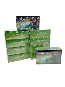 Lot of (10) Magic The Gathering Zendikar Rising Draft Booster Box Sealed - Image 1