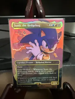 Sonic the Hedgehog (Rainbow Foil) Secret Lair Drop Foil - Image 1