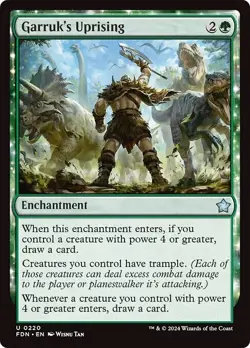 GARRUK'S UPRISING x4 mtg NM-M Foundations 4 Unc - Image 1