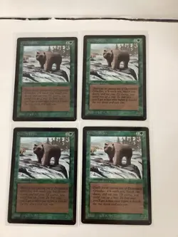 Magic The Gathering - Beta Edition - Grizzly Bears Lot Of 4 - Image 1