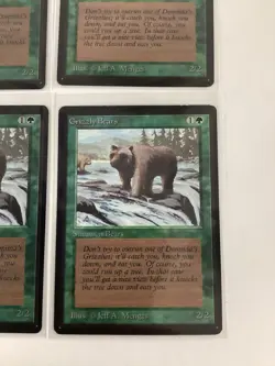 Magic The Gathering - Beta Edition - Grizzly Bears Lot Of 4 - Image 2