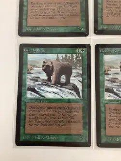 Magic The Gathering - Beta Edition - Grizzly Bears Lot Of 4 - Image 3