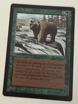 Magic the Gathering MTG Grizzly Bears Beta LP- Playset (4) (Beta Bob) - Image 2