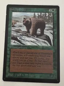 Magic the Gathering MTG Grizzly Bears Beta LP- Playset (4) (Beta Bob) - Image 4