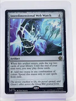 INTERDIMENSIONAL WEB WATCH 2025 MAGIC THE GATHERING MARVEL RARE Q6016 - Image 1