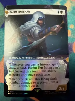 1x Basim Ibn Ishaq (0141) Showcase Foil - MTG: Assassin's Creed​ (ACR) NM/M - Image 1