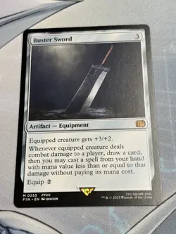 MTG Buster Sword English Final Fantasy FIN NM M0255 - Image 1
