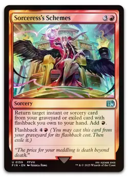 Sorceress's Schemes #159 (Foil) (NM) Final Fantasy FIN Magic MTG - Image 1