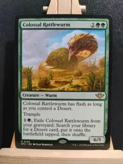 Colossal Rattlewurm - Outlaws Of Thunder Junction - Rare - NM (see pics) MTG - Image 1