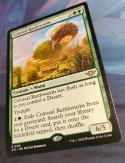 Colossal Rattlewurm - Outlaws Of Thunder Junction - Rare - NM (see pics) MTG - Image 3