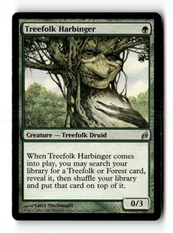 MTG Treefolk Harbinger - Lorwyn Heavily Played English - Image 1