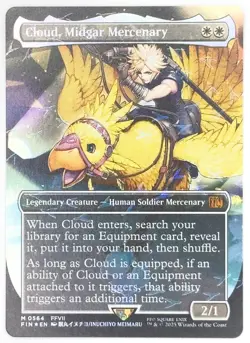 Cloud, Midgar Mercenary 564 (Borderless) (Chocobo Track Foil) Final Fantasy - Image 2