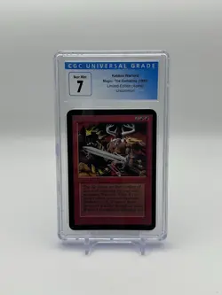 1993 MTG ALPHA KELDON WARLORD CGC 7 GRADED RED VINTAGE MAGIC THE GATHERING - Image 1