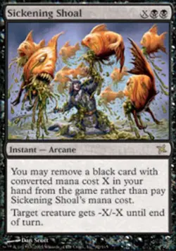 1x Sickening Shoal Heavy Play MTG Magic - Kid Icarus - - Image 1