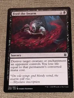 1x Feed The Swarm - Zendikar Rising Pack Fresh NM/M - Image 1