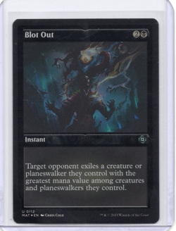 Blot Out MTG MOM Commander 0112 Foil Magic the Gathering LP - Image 1