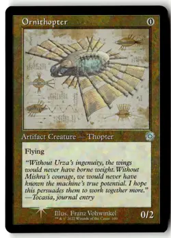 MTG - Ornithopter (Schematic) 100 foil Near Mint The Brothers' War: Retro Frame - Image 1