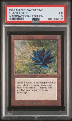 Black Lotus (IE) International Edition PSA EX 5 1993 Magic The Gathering MTG - Image 1