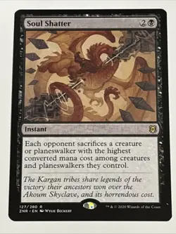 MTG Zendikar Rising Soul Shatter 127/280 NM Rare - Image 1