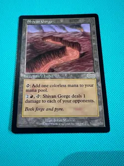 Shivan Gorge - Urza's Saga - MTG - Magic the Gathering - LP - Image 1