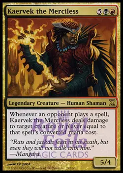 Kaervek the Merciless 1x FOIL TSP MTG Time Spiral Rare MINT black red - Image 1