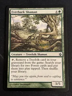 1x Everbark Shaman (121) Morningtide LP MTG Magic the Gathering x1 MKE - Image 1