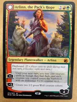 MTG 1x Arlinn, the Pack's Hope 211 Innistrad Midnight Hunt Magic Gathering x1 NM - Image 1