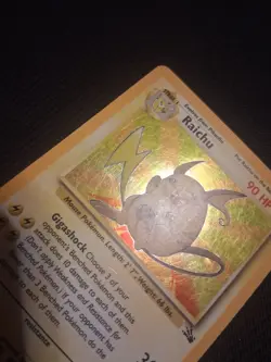 Raichu 14/62 Holo Rare Pokemon 1999 WOTC Fossil Set-MP - Image 2