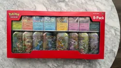 Pokemon TCG Scarlet & Violet Prismatic Evolutions 8 Mini-Tin Bundle Costco - Image 1