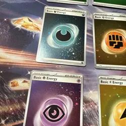 Pokemon 151 Cosmos Holo Energy Lot (14x) NM Most With Swirls - Image 4
