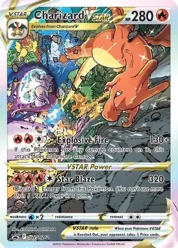 LP Pokemon Charizard VSTAR - SWSH262 - SWSH Black Star Promos Lightly Played SWS - Image 1