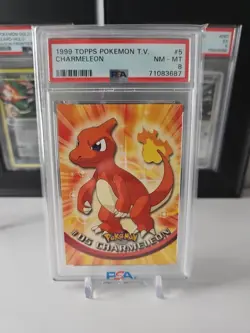 1999 Topps Pokemon TV #5 Charmeleon Psa 8 - Image 1