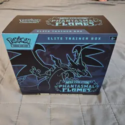 Pokemon Mega Evolution Phantasmal Flames Elite Trainer Box ETB open box - Image 1