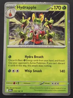 Pokemon TCG: Destined Rivals - Hydrapple (018/182) Cosmos Holo Blister Promo - Image 1