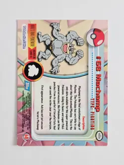 Pokemon Topps Holo #68 Machamp TV Animation Edition Blue Logo - LP - Image 2