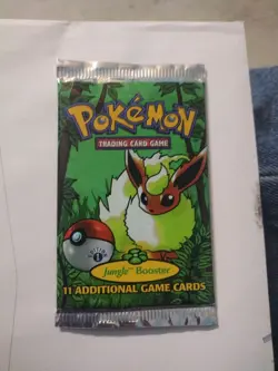 Pokemon Jungle Booster Pack 1st Edition Flareon Art, Sealed, Unweighed - Image 1