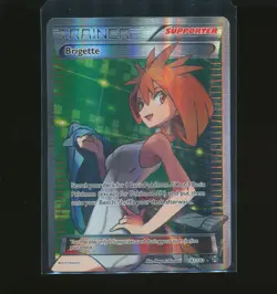 Brigette 161/162 XY Breakthrough Full Art Holo Trainer Supporter Pokemon - Image 1