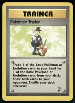 Pokemon Trader 106/130 Rare Normal NM Pokemon Base Set 2 - Image 1