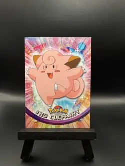 Pokemon Clefairy #35 1999 Topps TV Animation Black Logo LP - Image 1