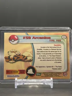 Pokemon Arcanine #59 Topps Green Logo Non Foil - Image 2
