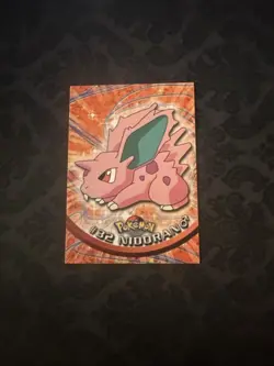 1999 Topps Pokemon TV Nidoran #32 Black Logo - Image 1