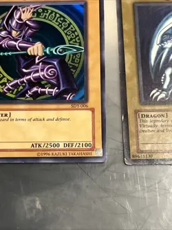 Yu-Gi-Oh! 1996 Original, Blue Eyes White Dragon, Dark Magician, Red Eyes B. LP - Image 5