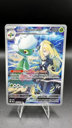 Pokemon Cynthia's Roserade 184/182 Illustration Rare IR Destined Rivals TCG Card - Image 1