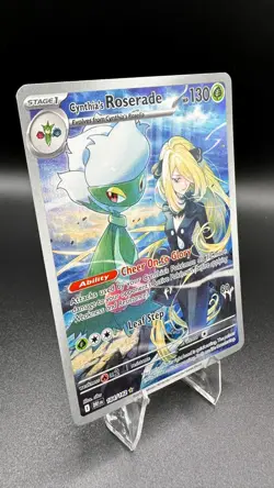 Pokemon Cynthia's Roserade 184/182 Illustration Rare IR Destined Rivals TCG Card - Image 2