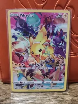 Pokemon Pikachu TCG Full Art Secret Rare Holo Card 160/159 Crown Zenith - Image 1
