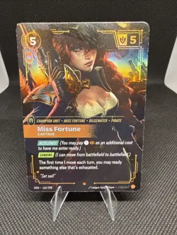 2025 League of Legends Riftbound English Miss Fortune 162/298 Holo card - Image 1