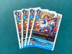 Gaogamon BT11-025 Playset Dimensional Phase Digimon Card Game x4 - Image 1