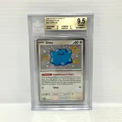 Ditto 201/091 - Paldean Fates - Graded Pokemon Card - BGS 9.5 (PSA 10) - Image 1